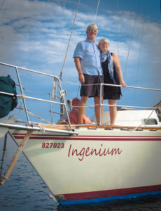 Boni & John on S/V Ingenium