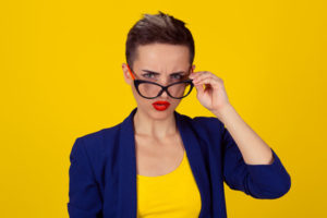 Businesswoman ego