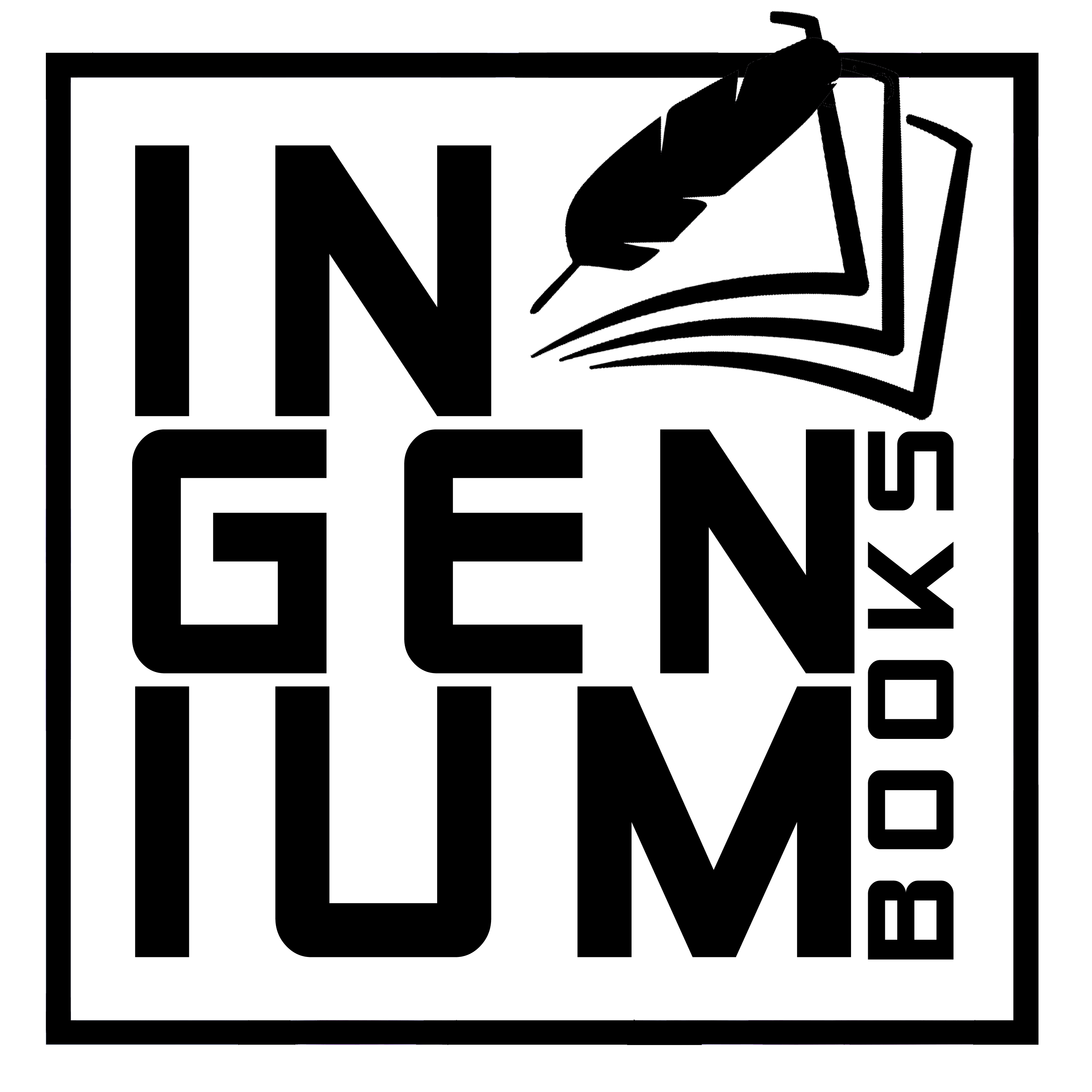 Ingenium Books Logo Plain Black