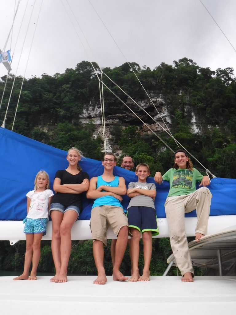 Crew of Take Two entering Rio Dulce (1) Crew of Take Two